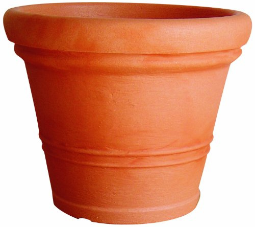 ProHome 34002 Pflanzkübel Milano, ø 40 cm Höhe: 32 cm, Kunststoff, konisch, Farbe: terrakotta