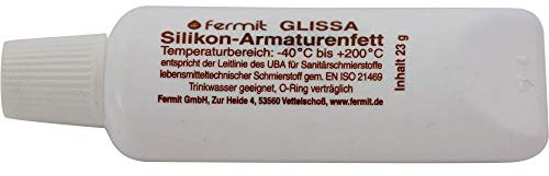 GLISSA SILIKON Armaturenfett Schmier- und Dichtmittel für Trinkwasserarmaturen fermit 23 g
