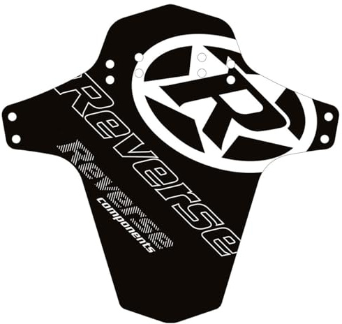 Reverse Mudguard Schutzblech, Logo, Schwarz/Weiß