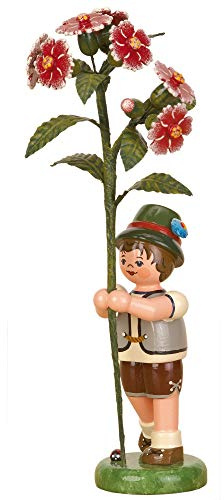 Kleine Figuren & Miniaturen Blumenkind Junge Buschnelke - 17cm - Hubrig Volkskunst