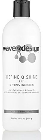 Design Essentials Define & Shine 2-N-1 Dry Finishing Lotion, for Frizzy and Curling Hair, 16 Ounce