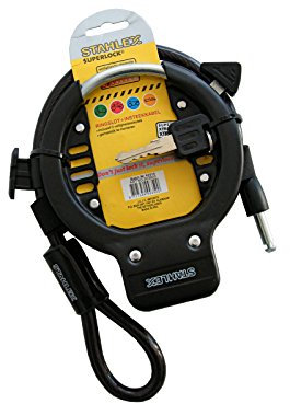 Stahlex Stabiler Fahrrad-Rahmen, mit 1,5 m langem Kabel oder einer Kette von 90 cm (über 150 cm)