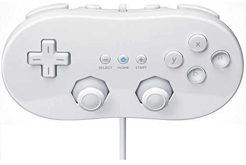 REY Mando Classic controller válido para Nintendo Wii color Blanco, Mando Clásico, Gamepad