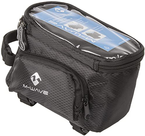 M-Wave Fahrrad Oberrohrtasche mit Touch-Sichtfenster, wasserabweisend, für Smartphones, Rotterdam TOP SB