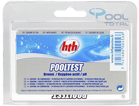 HTH Pooltesteur Brome / Oxygène Actif / pH - pastilles