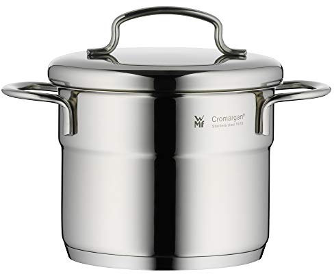WMF Mini pentola Alta Ø 12 cm ca. Coperchio in Acciaio Inox Cromargan® lucidato, Adatto a Piani Cottura a induzione, Lavabile in lavastoviglie, 1 l