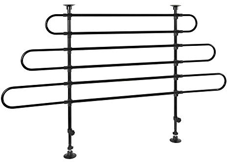 Lampa 60414 Hundeschutzgitter - Trenngitter - Hundegitter für den Kofferraum Höhe: 85-128 cm schwarz silber
