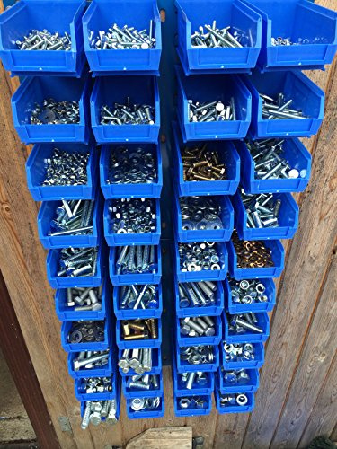 30 kg M6, M8, M10, M12, M14, M16 y M20 surtido de tuercas, pernos y arandelas (8,8 grados) con 40 cubos de Lin y placas de pared, más de 3000 piezas, incluye rosas de Cadburys de Estaño con este