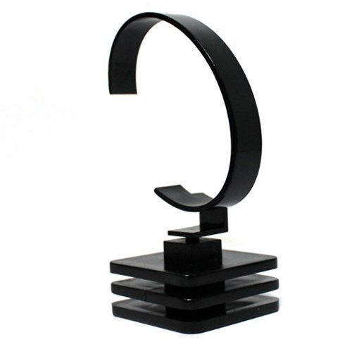 yudu acrilico orologio supporto per orologio Traeger girante espansione possibile NERO