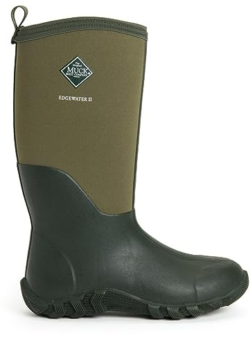 Muck Boots Edgewater Ii gummistövlar för män, Brun mossa, 48 EU
