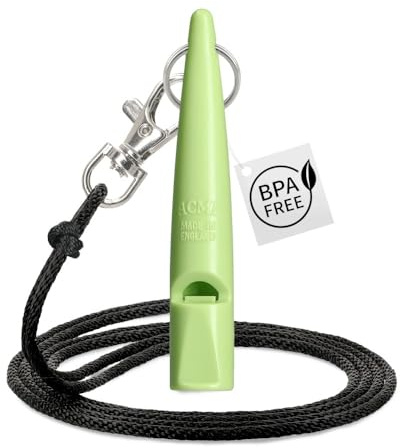 ACME Hundepfeife No. 210,5 + GRATIS Pfeifenband - Das Original aus England - laut und weitreichend (Lime Green)