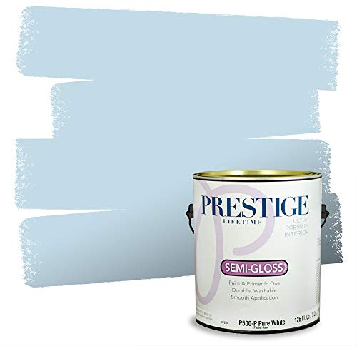 PRESTIGE Interior Paint and Primer in One, Robin's Egg, Semi-Gloss, 1 Gallon