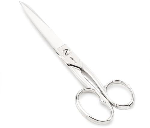 Arcos Tijeras Modista Acero Forjado 190 mm - Uso Doméstico y Profesional - Niqueladas Plata - Serie Style