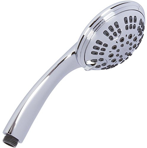Aqua Elegante Luxury Handheld Shower Head - 2.5 GPM - Polished Chrome | 6 Function High Pressure Hand Held Showerhead for Low Water Flow with Self-Clean Nozzles, Easy Install Replacement Sprayer