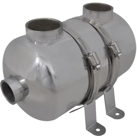 Poolvärmeväxlare 292 x 134 mm 28 kW