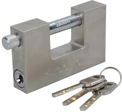 Verrouillage de l'obturateur de sécurité en acier cadenas porte conteneurs 100mm Manille tournant TE722