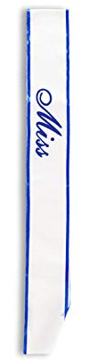 W WIDMANN MILANO Party Fashion - Personalisierbare Schärpe, Schulterband, Braut, Junggesellinnenabschied, JGA