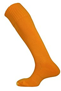 Mitre Mercury Chaussettes de Football Unies modèle Junior | Tenue d’équipe de Football | Chaussettes Longues légères | Chaussettes de Sport Respirantes, Ambre (36-39)