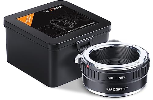 K&F CONCEPT Nikon-NEX Objektiv Adapter Objektiv Adapterringe für Nikon AI AI-S F Objektiv auf Sony E-Mount Kamera