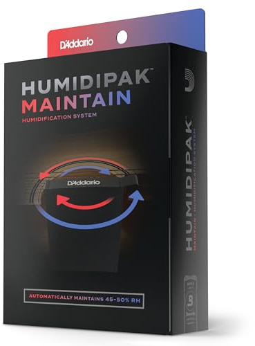 D'Addario gitarrfuktarsystem - Humidipak Maintain Kit - automatiskt luftfuktighetskontrollsystem - underhållsfritt, tvåvägs luftfuktighetskontrollsystem för gitarrer