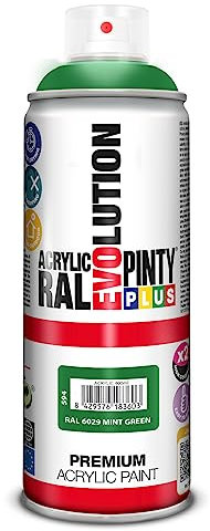 PINTYPLUS EVOLUTION Acryl-Sprühfarbe, glänzend, 520 cc, Mintgrün, RAL 6029