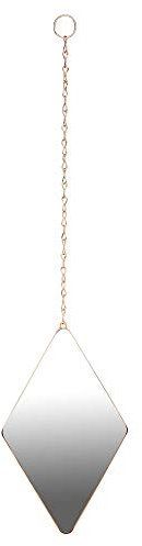 Umbra Dima Wandspiegel und Wanddekoration, Metall, Kupfer, 29 x 18 x 1.5 cm