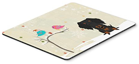 Caroline 's Treasures Christmas Presents, Draht Fell Dackel Maus Pad, multicolor, 7,75 x 23,5 (bb2599mp)