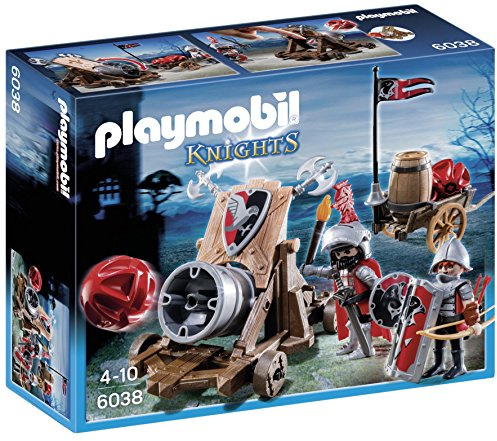 PLAYMOBIL Caballeros - Playset con Figuras del halcón con cañón (6038)