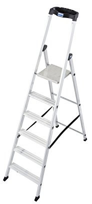 For Demand lbsb658 Scala di forbici con vassoio, 6 gradini, 1.9 m altezza