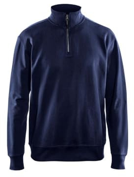 Blakläder 3369115810004XL storlek 4XL halvdragkedja tröja – vit L marinblå