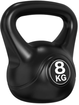 Tunturi Kugelhantel, Kettlebell, PVC mit Sand gefüllt, 2 kg