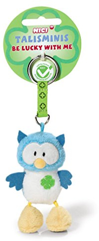 NICI 37391 - Eule Talisminis Be Lucky with me, 7 cm, Bean Bag Schlüsselanhänger