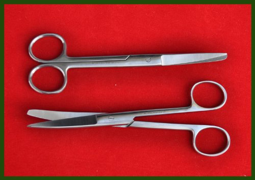 Verbandschere Pflaster-Schere gebogenschere aus Rostfreies AT-v1