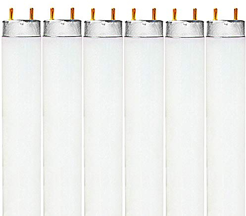 LUXRITE F32T8/835 32W 48 Inch T8 Fluorescent Tube Light Bulb, 3500K Natural White, 2800 Lumens, G13 Medium Bi-Pin Base, LR20740, 6-Pack