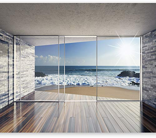 Fotomurales B&D XXL - 350x256 cm XXL Papel pintado tejido no tejido Decoración de Pared decorativos Murales moderna Diseno Fotográfico Paisaje Mar c-B-0058-a-d