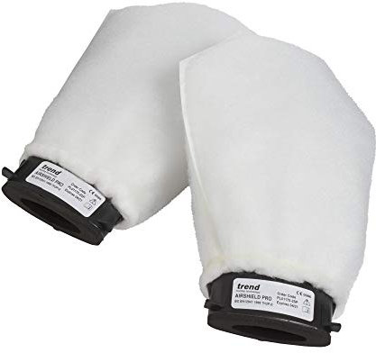 Trend Replacement Air Filters (Pack of 2) for the Trend Airshield Pro (AIR/PRO) Face Shield, Twin Dust Mask Filtration Filters, AIR/P/1