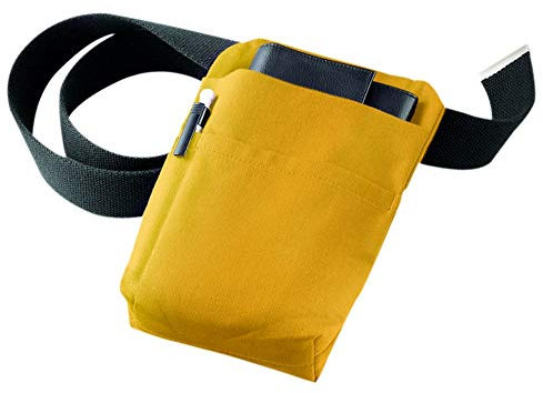 EXNER Kellnertasche, Kellnerhalfter, Halfter, Gürteltasche für Börsen & Blöcke in Gelb - ohne Gürtel und Deko