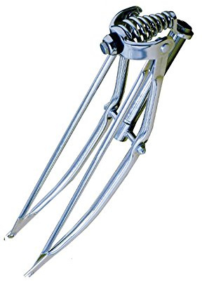Heavy Duty Springer Fork Chrome - 26 Inch Suspension Fork - Bike Forks for Cruiser - Bicycle Fork - Fat Bike Fork