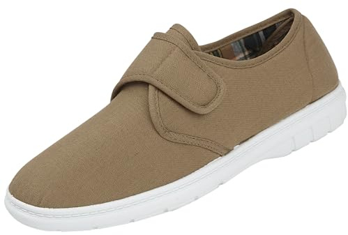 Mens Wider Fitting Casual Canvas Pump Trainer Deck Shoes Loafer