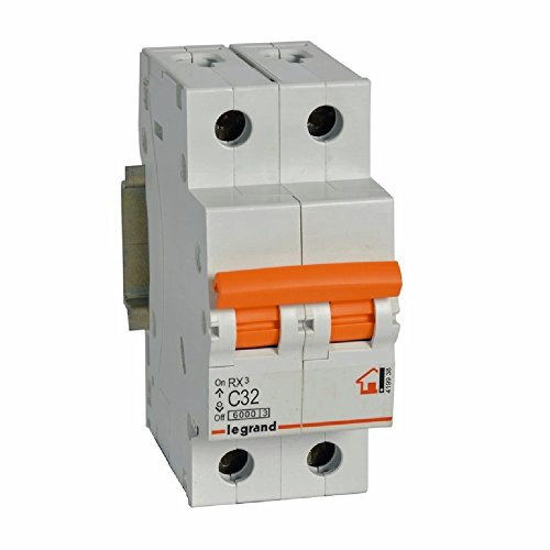 Interruptor magnetotermico para vivienda Legrand 419938RX3 2 polos 6KA32A
