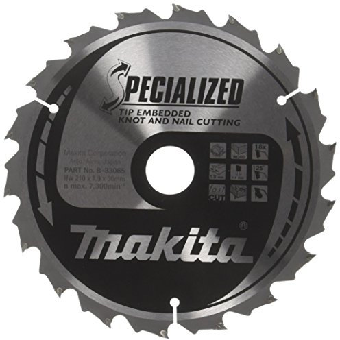 Makita Specialized Saegeblatt, 210 x 30 mm, 18Z, B-33065