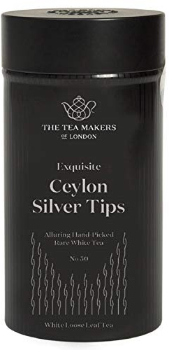 The Tea Makers of London Rare Ceylon Silver Tips Loose Leaf White Tea 50g Caddy