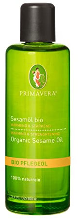 PRIMAVERA Pflegeöl Sesamöl bio 100 ml - Aromaöl, Naturkosmetik - erwärmend für reife Haut - vegan