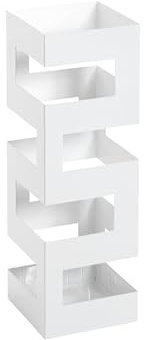 HAKU Möbel Schirmständer weiß, Metall - Maße: B 16 cm x H 48 cm x T 16 cm, Style: Modern