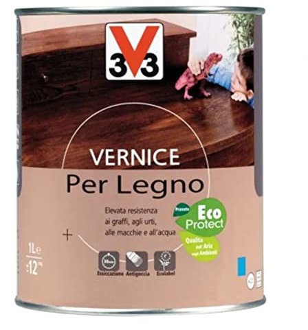 V33 Vernice Per Legno Opaca Bianco 250 Ml