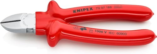KNIPEX Seitenschneider 1000V-isoliert (180 mm) 70 07 180 | VDE-geprüft 180 mm