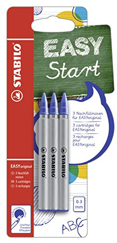 Tintenpatronen zum Nachfüllen - STABILO EASYoriginal Refill - fine - 3er Pack - blau (löschbar)