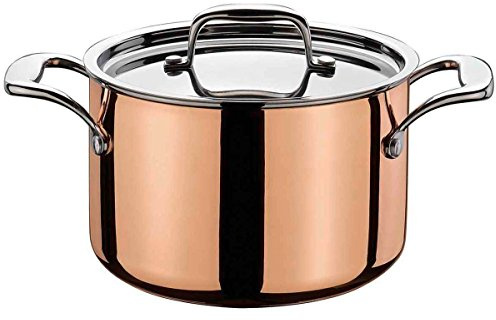 Spring Culinox gryta, köttgryta 24 cm, 5 lager flerskiktsmaterial med kopparskikt