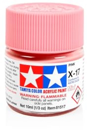 Tamiya Acrylic Mini X-17 Gloss Pink 10ml Paint Bottle