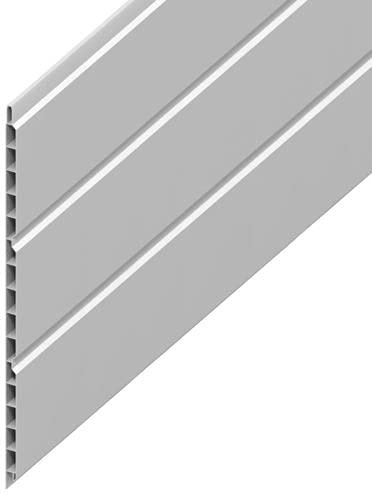 20 x 2.5m Length x 300mm UPVC Plastic Soffit Board White Hollow Cladding